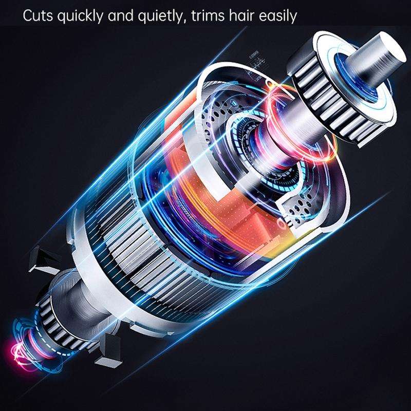 WMARK Transparent Hair Clipper With Non-slip Sleeve Rechargeable Clipper, EU Plug(108B)