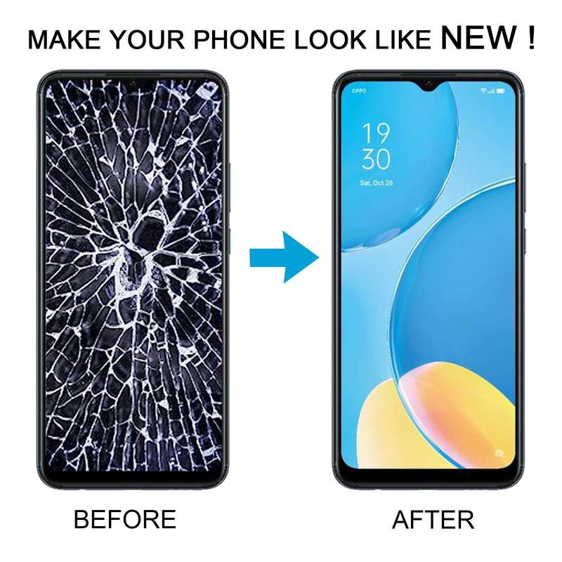 For OPPO A15s OEM LCD Screen Digitizer Full Assembly with Frame