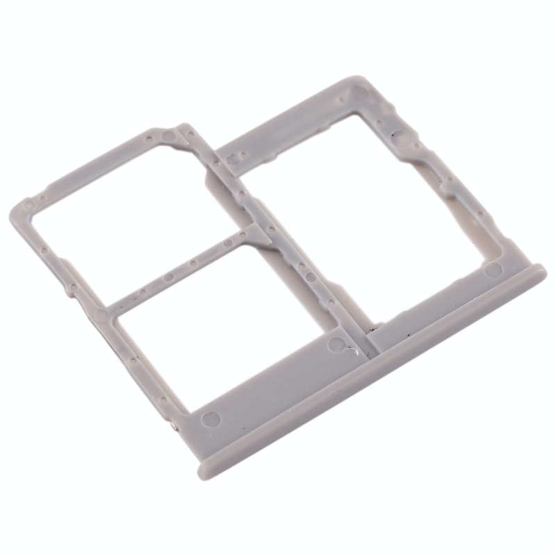 For Galaxy A40 SIM Card Tray + SIM Card Tray + Micro SD Card Tray (Grey)