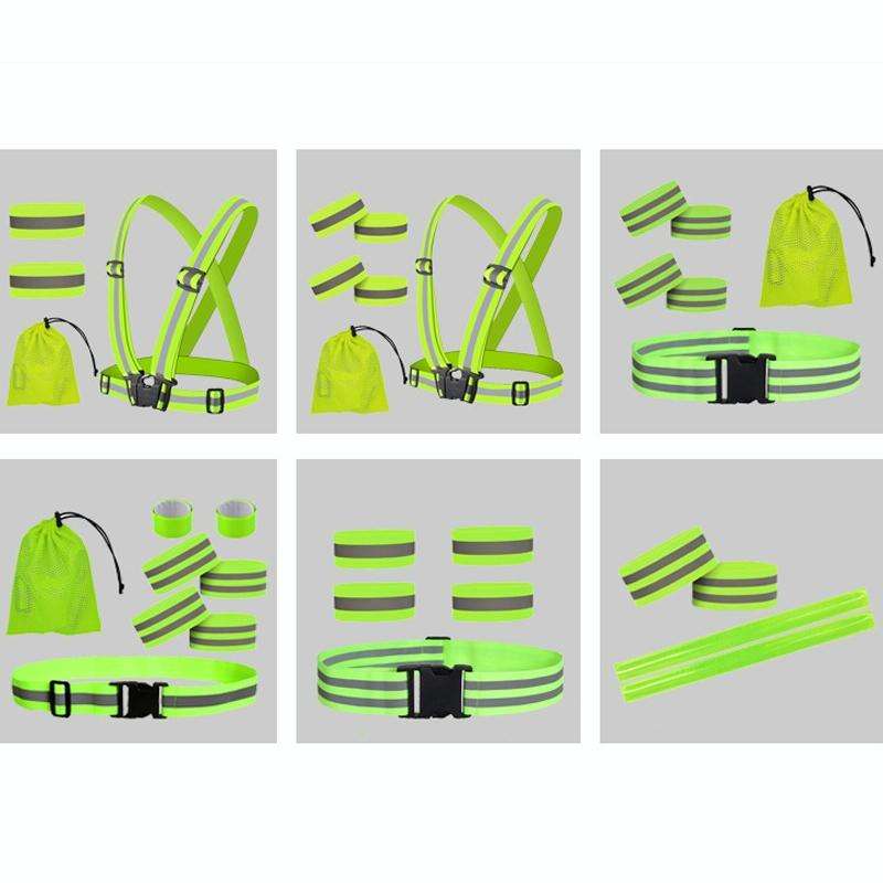 Reflective Elastic Band Suit Night Running Construction Site Traffic Safety Reflective Equipment,...