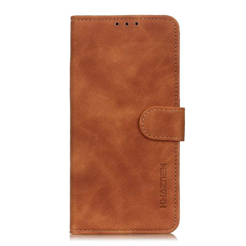 For Samsung Galaxy A23 4G KHAZNEH Retro Texture Flip Leather Phone Case(Brown)