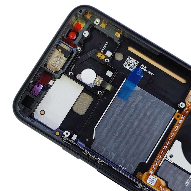 Original LCD Screen for Google Pixel 4 Digitizer Full Assembly with Frame (Black)