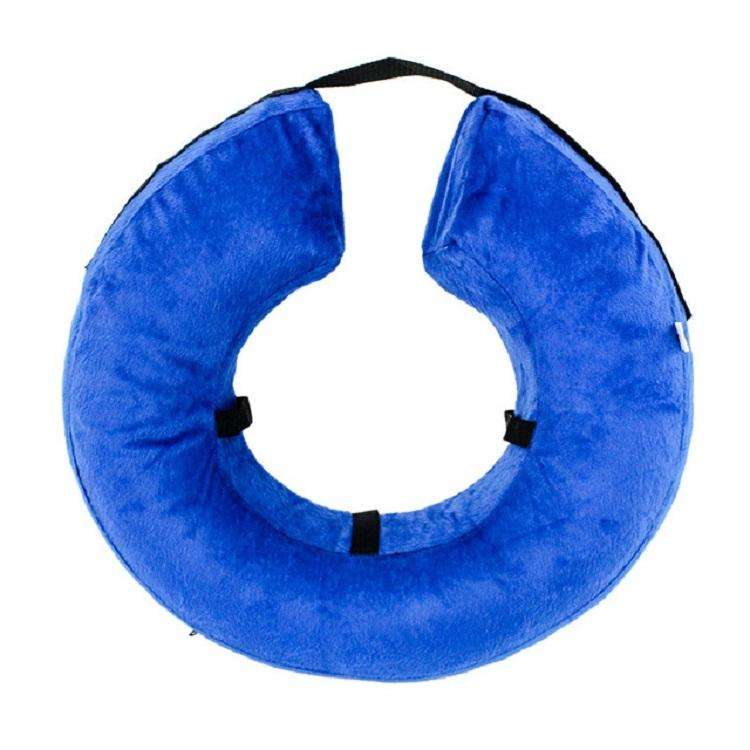 Dog Collar PVC Inflatable Pet Anti-snatch Collar, Size:S(Blue)