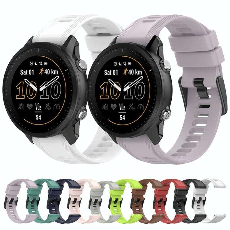 For Garmin Fenix 6 Pro GPS 22mm Solid Color Silicone Watch Band(Rock Gray)
