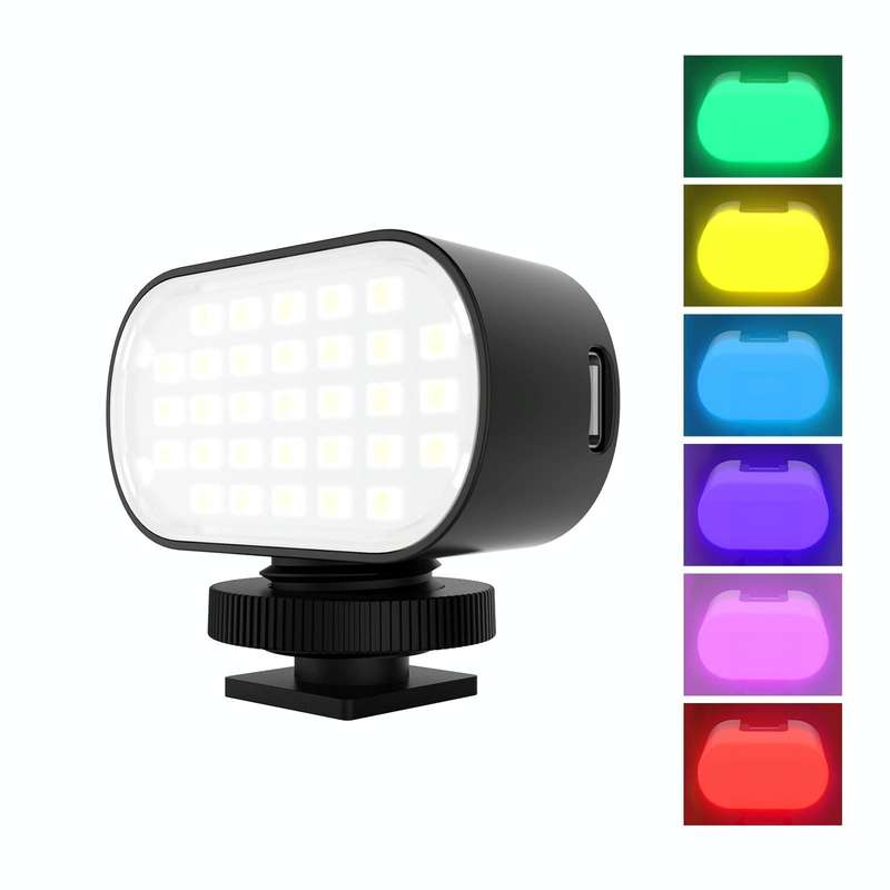 PULUZ Live Broadcast Video LED Light Photography Beauty Selfie Fill Light with Switchable 6 Color...