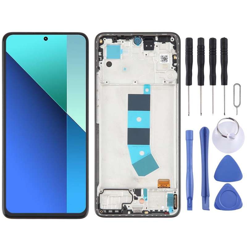 For Xiaomi Redmi Note 13 4G Original AMOLED Material LCD Screen Digitizer Full Assembly with Fram...