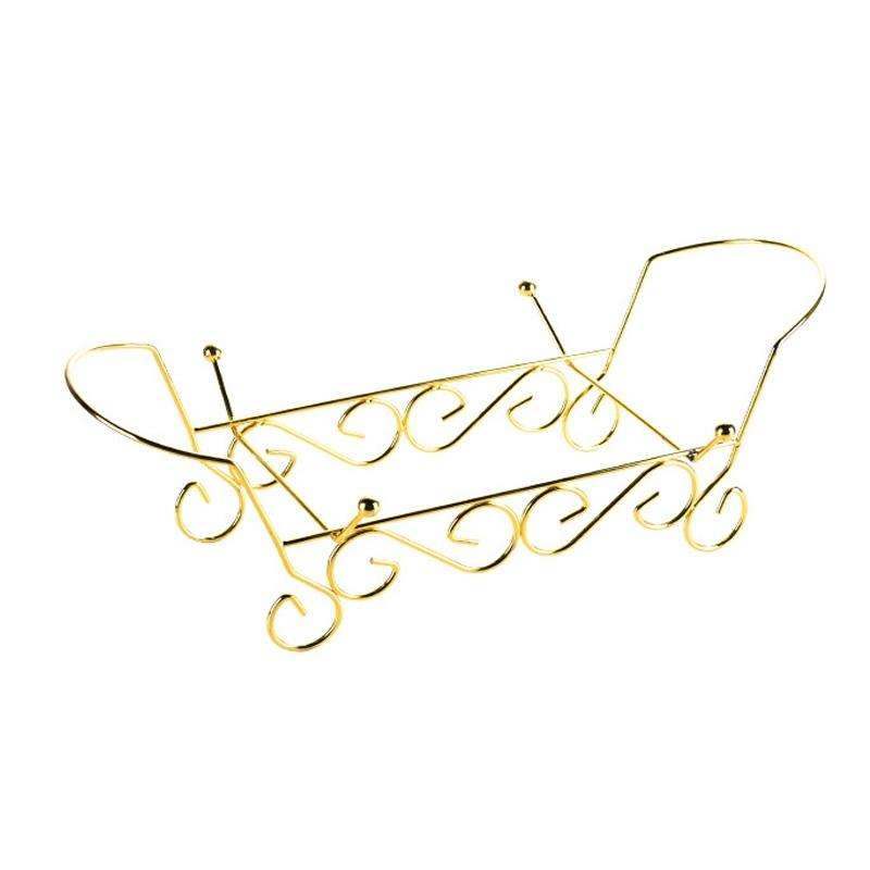 Acrylic Leaf Shape Fruit Tray and Shelf, Style: Shelf (Golden)