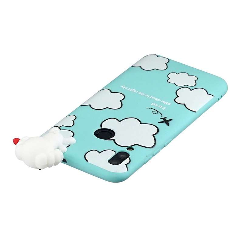 For Huawei P Smart 2019 Shockproof Cartoon TPU Protective Case(Clouds)
