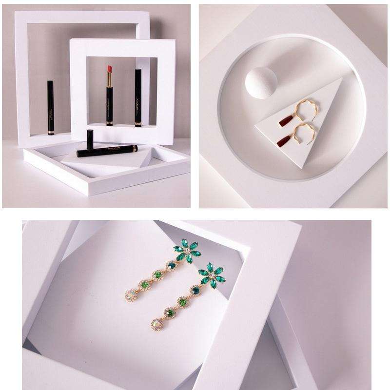 2 x Door Combo Kits Geometric Cube Solid Color Photography Photo Background Table Shooting Foam P...