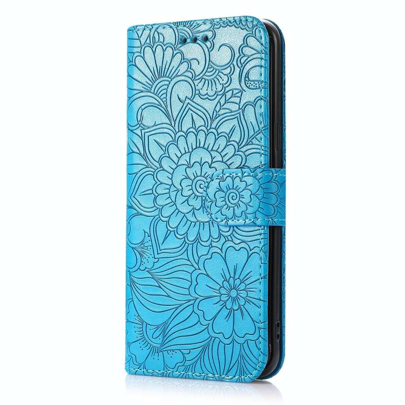 For Samsung Galaxy S8+ Skin Feel Embossed Sunflower Horizontal Flip Leather Case with Holder & Ca...