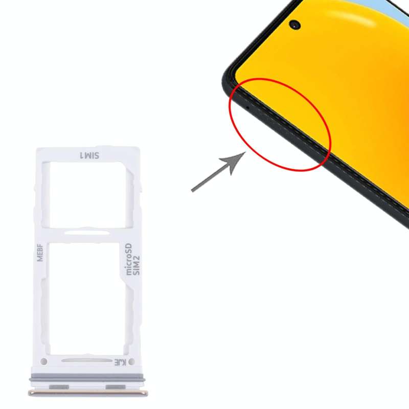 For Samsung Galaxy M52 5G SM-M526B Original SIM Card Tray + SIM Card Tray / Micro SD card tray (W...