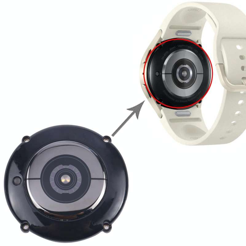 Original Back Cover With Heart Rate Sensor + Wireless Charging Module For Samsung Galaxy Watch 6 ...