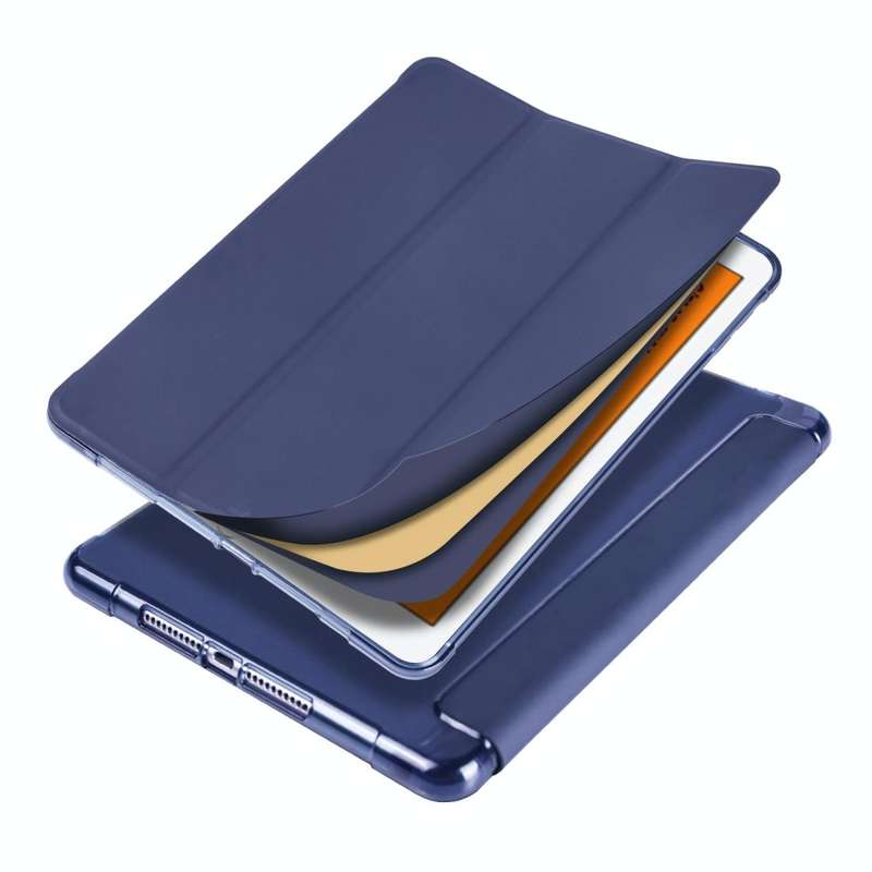 For iPad Mini 5 / Mini 4 3-folding Horizontal Flip PU Leather + Shockproof TPU Case with Holder &...