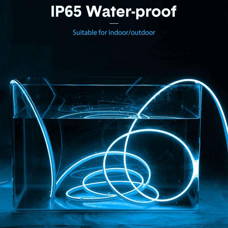 CJ-1206 12V 6A 5m IP65 Waterproof Silicone Neon LED Strip Light(Sky Blue)