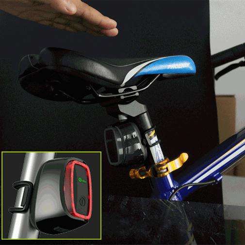 Meilan X6 Smart Auto Brake Rear Light Rechargeable Bicycle Tail Light(Black)