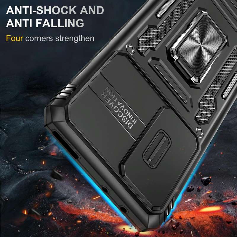 For Xiaomi 12 Pro Armor PC + TPU Camera Shield Phone Case(Black)