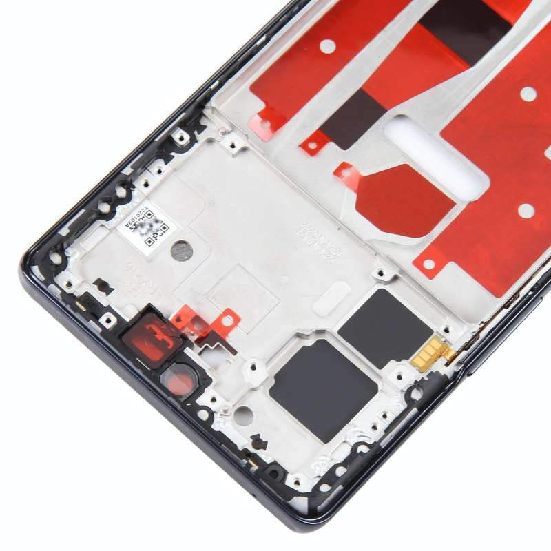 For Honor 70 Front Housing LCD Frame Bezel Plate(Black)