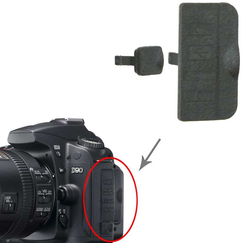 For Nikon D90 OEM USB Cover Cap