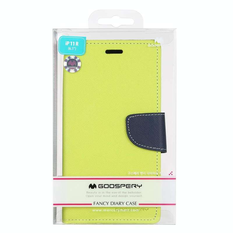 For iPhone 11 MERCURY GOOSPERY FANCY DIARY Horizontal Flip Leather Case with Holder & Card Slots ...