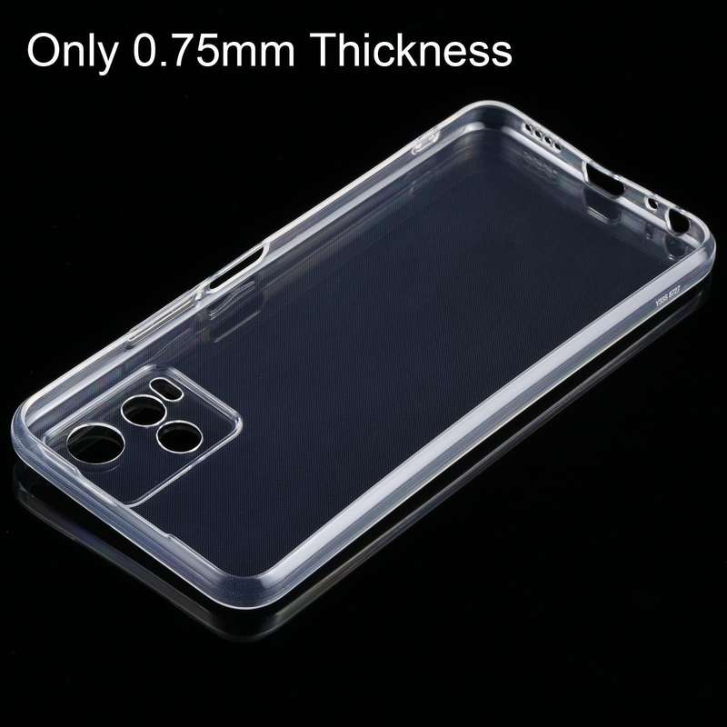 For vivo Y21 0.75mm Ultra-thin Transparent TPU Soft Protective Case