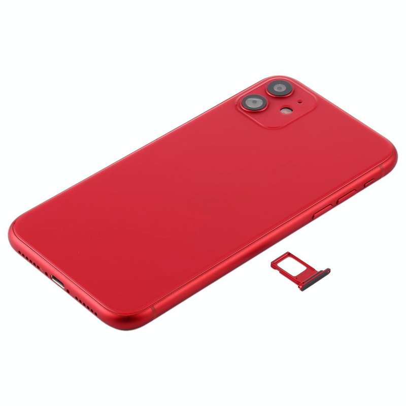 Battery Back Cover (with Side Keys & Card Tray & Power + Volume Flex Cable & Wireless Charging Mo...