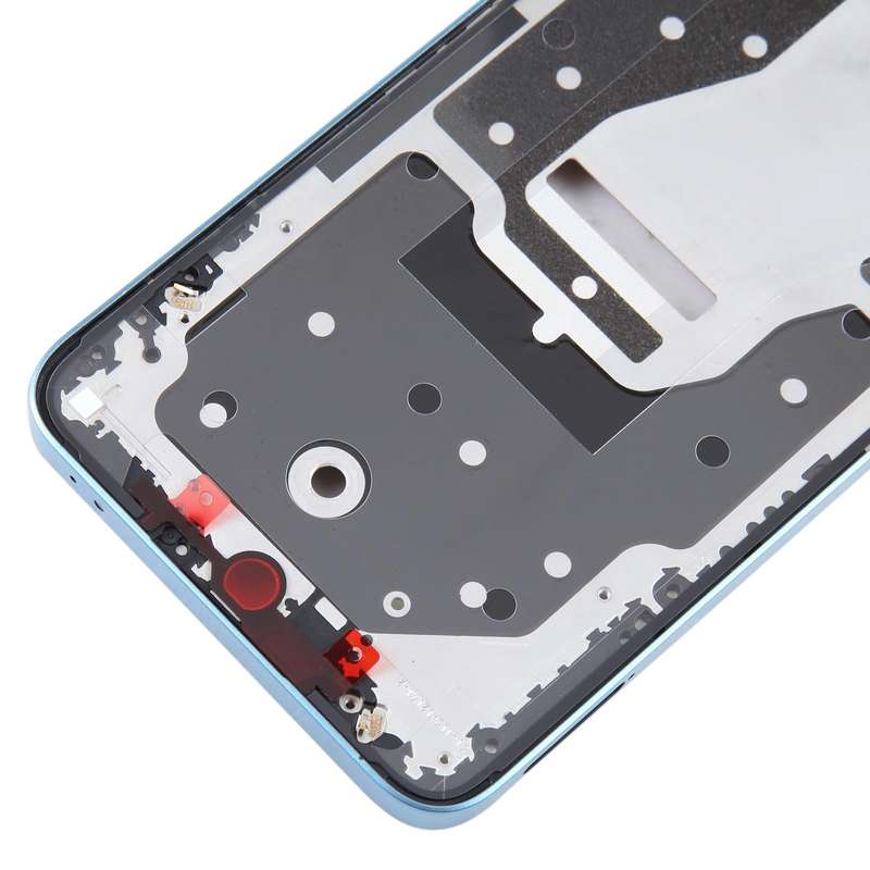 For Honor X8a Front Housing LCD Frame Bezel Plate(Blue)