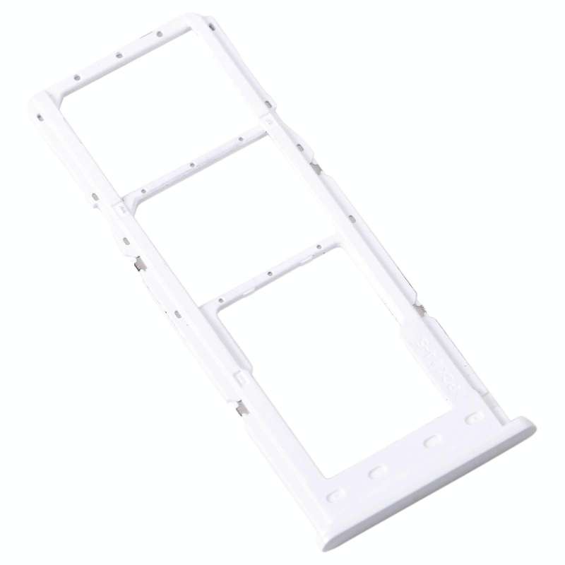 For Samsung Galaxy A23 SM-A235 Original SIM Card Tray + SIM Card Tray + Micro SD Card Tray (White)