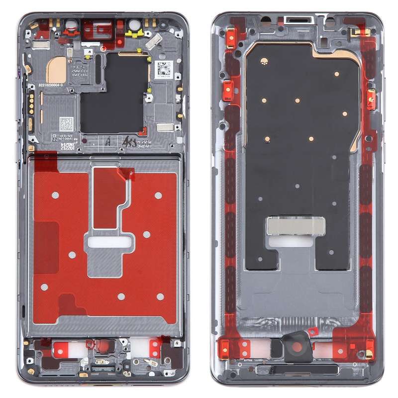 For Huawei Mate 50 Pro Front Housing LCD Frame Bezel Plate(Black)