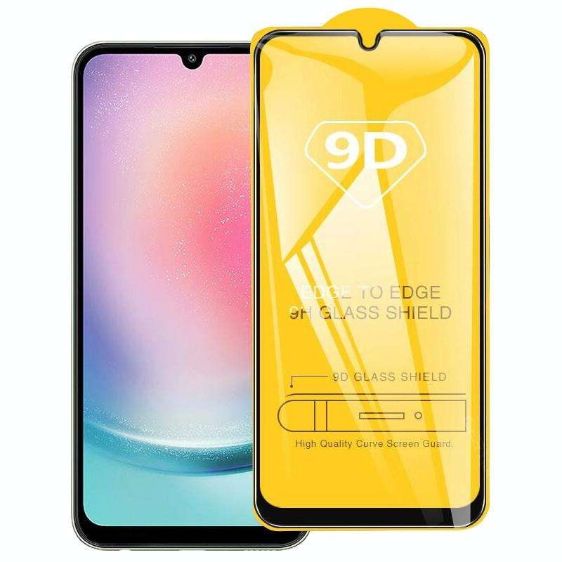 For Samsung Galaxy A24 4G 9D Full Glue Full Screen Tempered Glass Film