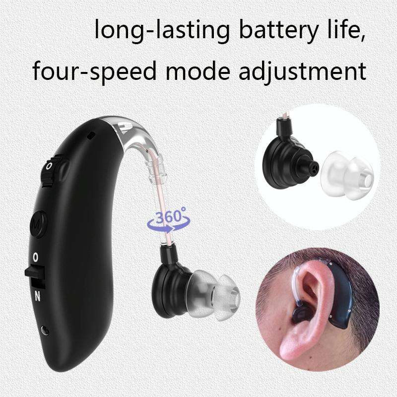 GM-105 Elderly Hearing Aid Sound Amplifier Intelligent Noise Reduction Sound Collector, Style: US...
