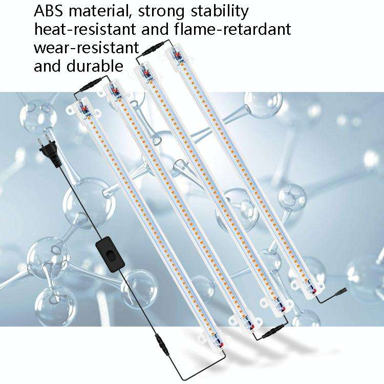 LED Plant Lamp Household Full Spectral Filling Hard Lamp Strip, Style: 50cm 1 Head(Sun Light EU P...