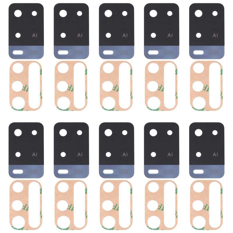 For OPPO A54 4G 10 PCS Back Camera Lens (Black)