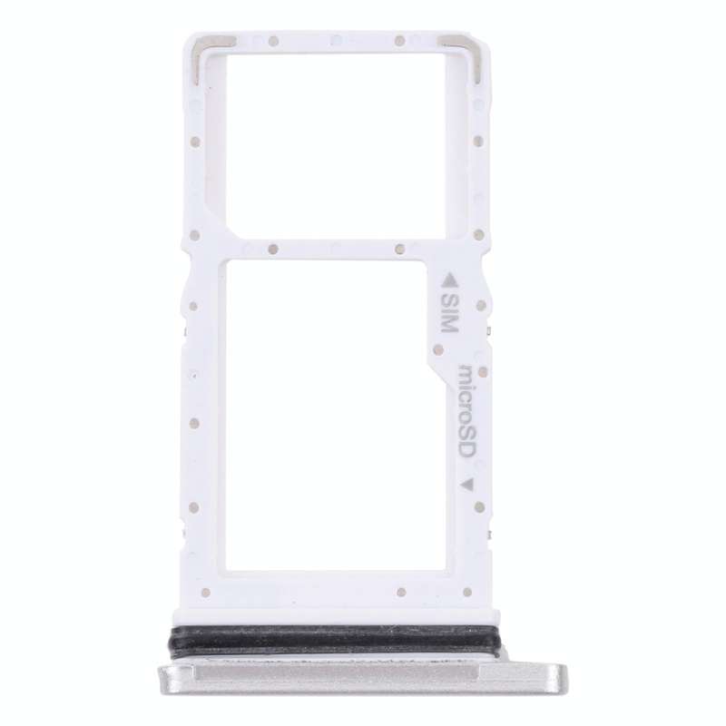 For Samsung Galaxy Tab A7 10.4 (2020) SM-T505 SIM Card Tray + Micro SD Card Tray (White)