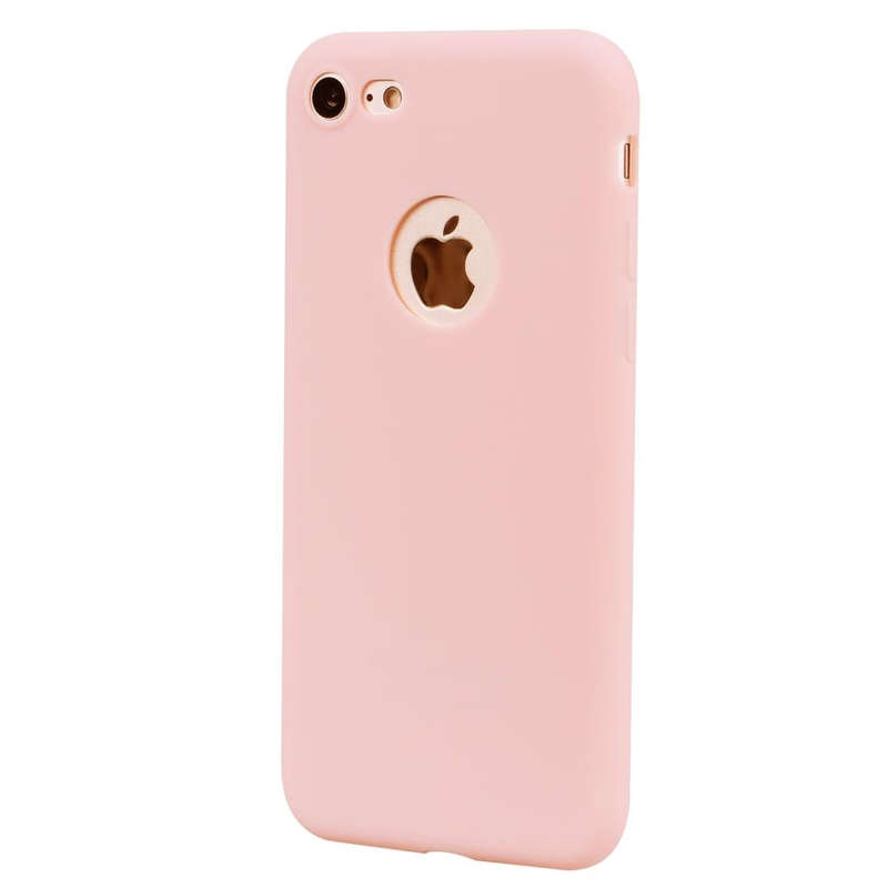For iPhone SE 2022 / SE 2020 / 8 / 7 Candy Color TPU Case(Pink)