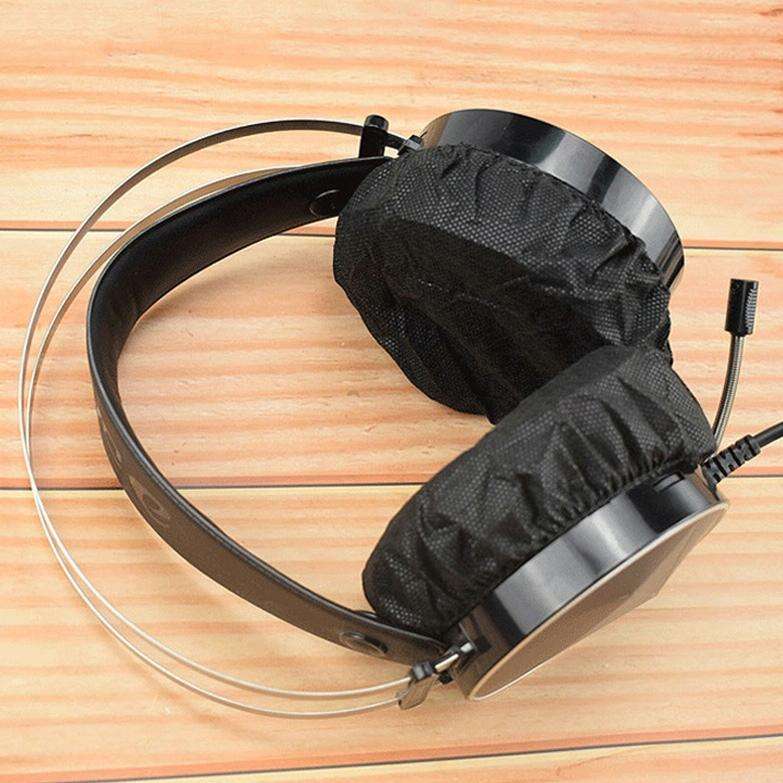 50 Pairs Earphone Disposable Dust Cover Game Headset Non-Woven Protective Cover(50 Pairs of Indep...