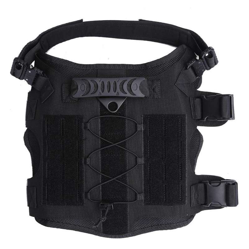 Training Dog Vest Outdoor Equipment Pet Clothes, Size: L(Black)