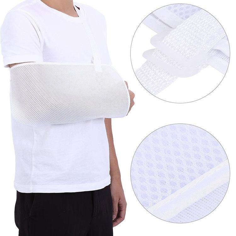 MTP-1019 Fracture Fixation Strap Arm Mesh Breathable Forearm Sling(White)