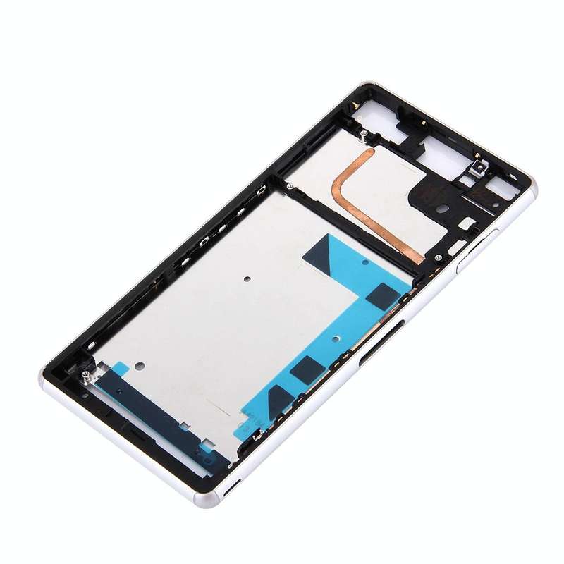 Front Housing LCD Frame Bezel Plate  for Sony Xperia Z3 / L55w / D6603(White)