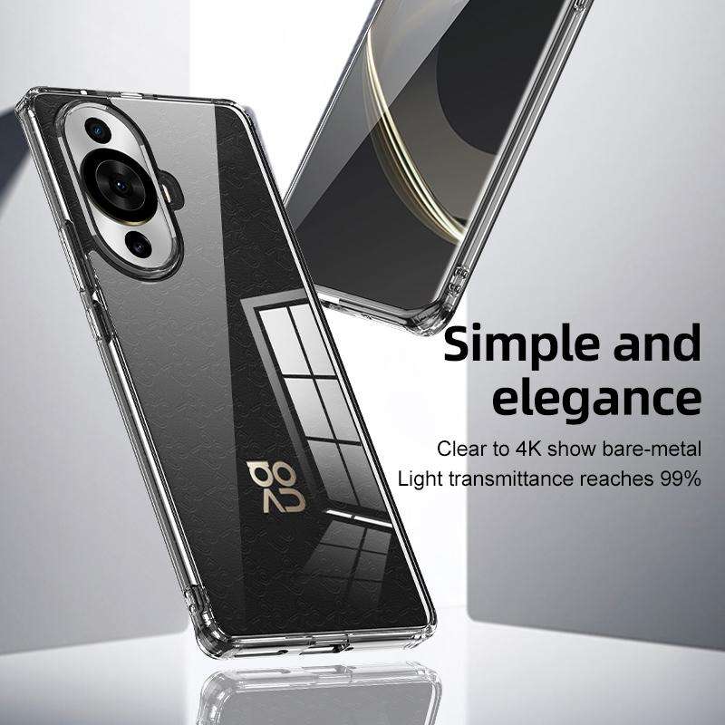 For Huawei nova 11 Pro Armor Clear TPU Hard PC Phone Case(Clear)