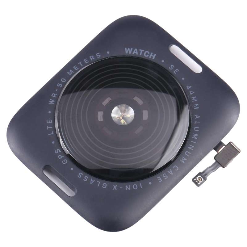 Glass Back Cover With Wireless Charging Coil For Apple Watch Series SE 2022 44mm GPS Edition (Grey)