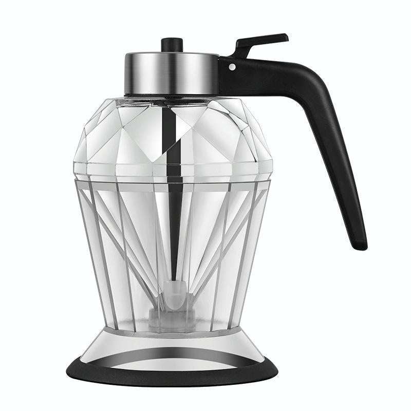 Diamond Oil Can Glass Dustproof Vinegar Oil Bottle One-Click Multi-Purpose Kitchen Seasoning Bottle
