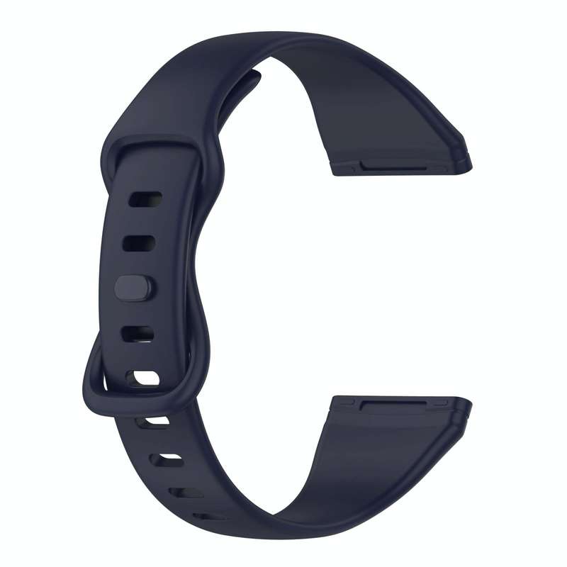 For Fitbit Versa 4 / Versa 3 / Sense Universal TPU Watch Band, Size:S(Dark Blue)