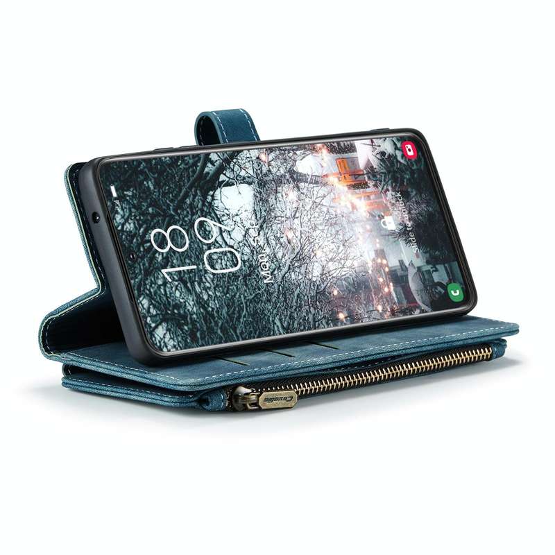 For Samsung Galaxy S22 5G CaseMe C30 Multifunctional Phone Leather Case with Holder & Card Slot &...