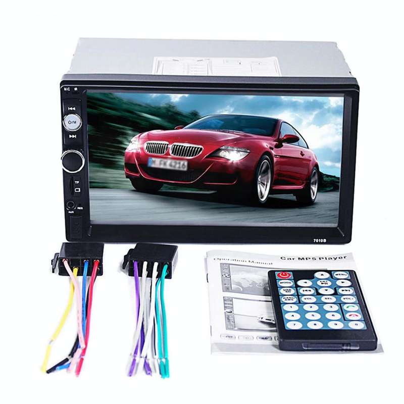 7010B HD 2 Din 7 inch Car Bluetooth Radio Receiver MP5 Player, Support FM & USB & TF Card