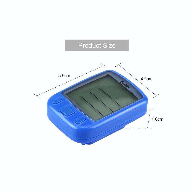 SUNDING 563C Bike Bicycle Waterproof Wireless LCD Screen Luminous Mileage Speedometer Odometer, C...