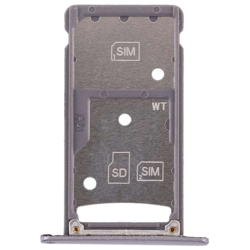 2 SIM Card Tray / Micro SD Card Tray for Huawei Enjoy 6 / AL00(Grey)