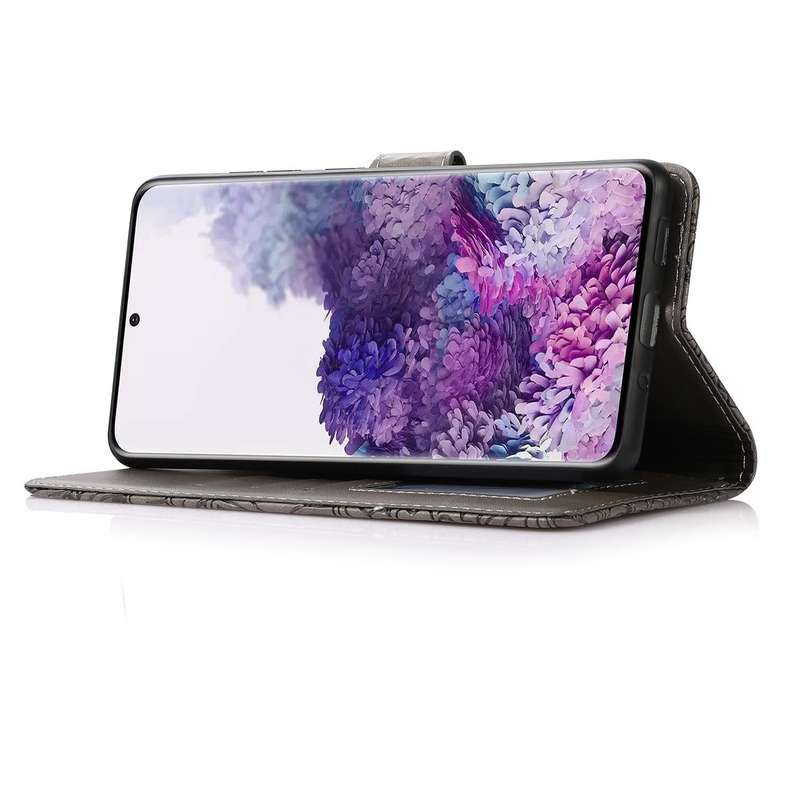 For Samsung Galaxy S20+ Skin Feel Embossed Sunflower Horizontal Flip Leather Case with Holder & C...