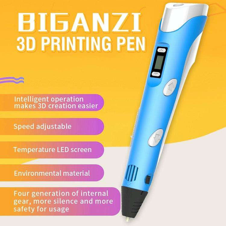 Hand-held 3D Printing Pen, USB Plug(Yellow)