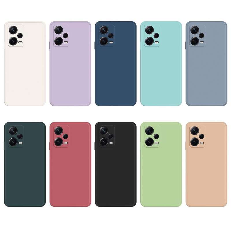 For Xiaomi Redmi Note 12 Pro+ China Imitation Liquid Silicone Straight Edge Phone Case(Matcha Green)