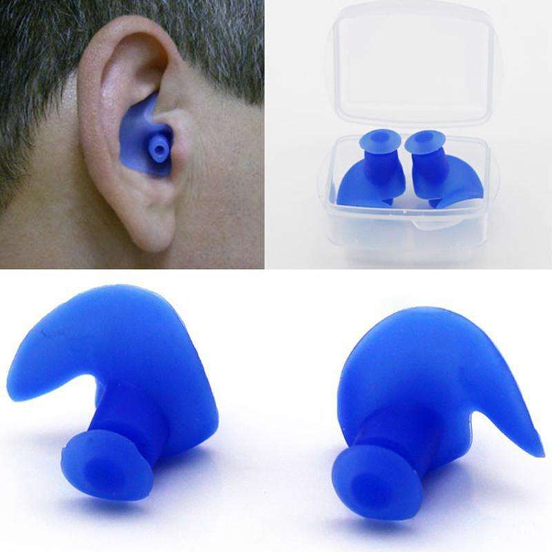2 Pair Soft Ear Plugs Environmental Silicone Waterproof Dust-Proof Earplugs Diving Water Sports S...